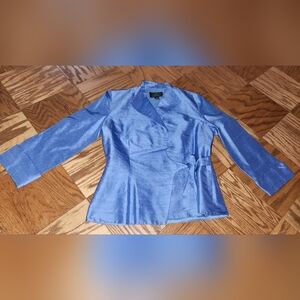 Spenser Jeremy Sky Blue Silk Blouse Shirt